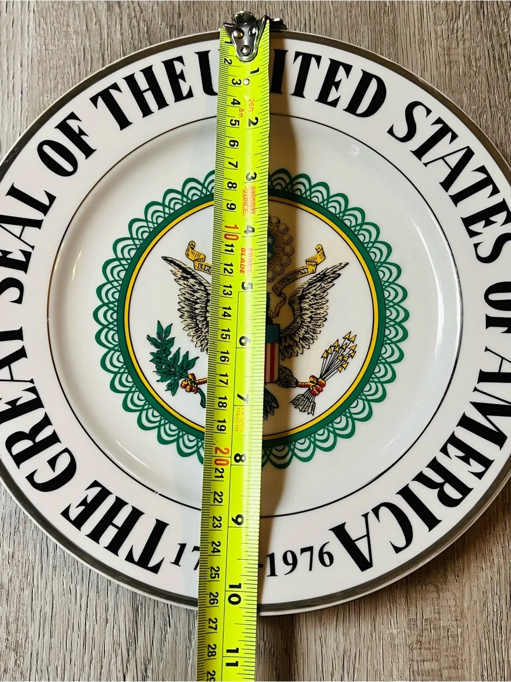 Antique 1976 Bicentennial Great Seal of the United States Decorative Plate